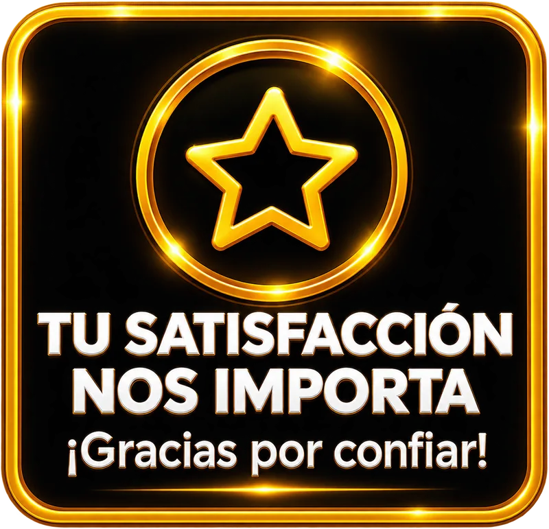 Tu satisfacción nos importa. Gracias por confiar